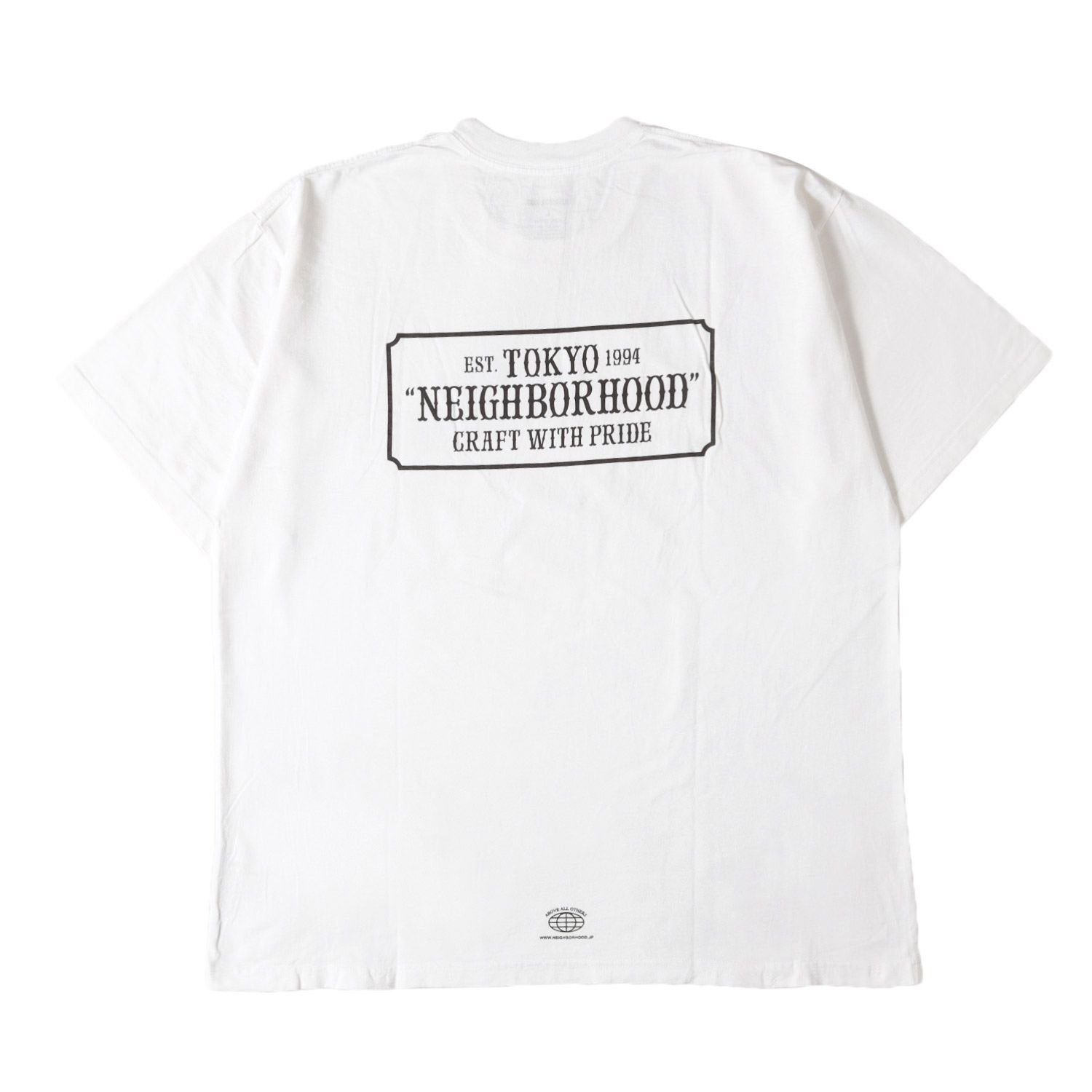 NEIGHBORHOOD ネイバーフッド Tシャツ ホワイト 白 サイズ:L 