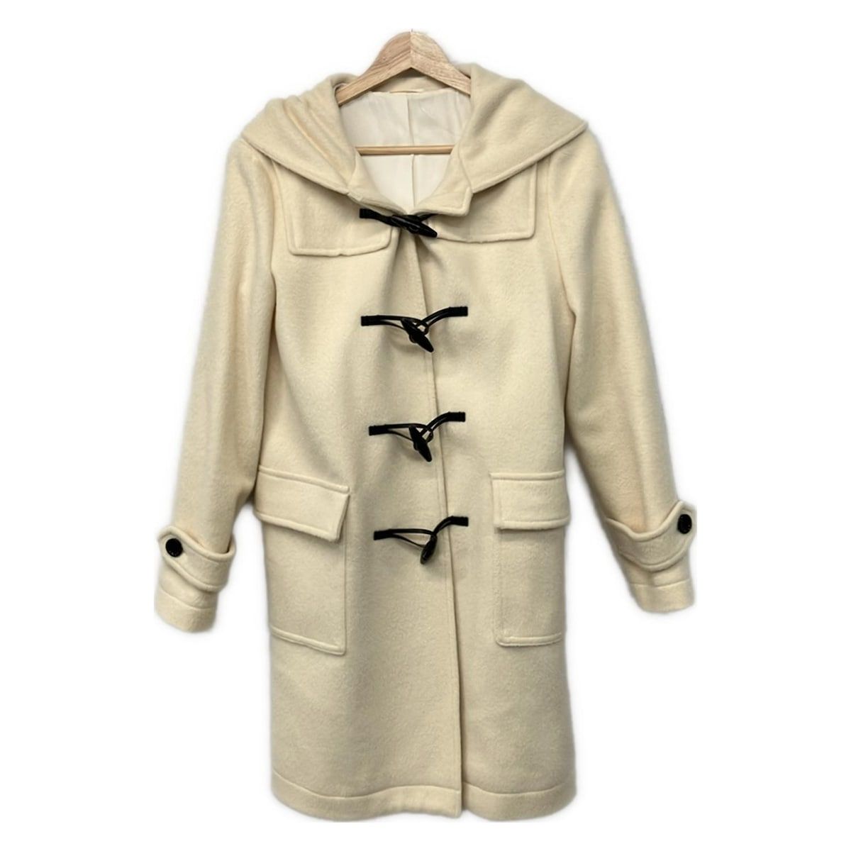 ANAYI フォックスファー付きダッフルコート　36 ANAYIアナイ ダッフルコート ANAYI フォックスファー付きダッフル