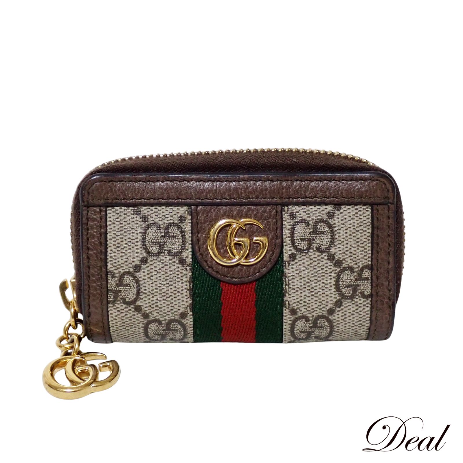 【美品】GUCCIグッチGGマーク　シェリーライン　キーケース　523157 グッチ GGスプリーム オフディア コインケース 523157 レディース キー