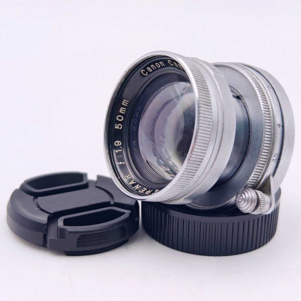 中古】 Canon SERENAR 50mm F1.9 L39 沈胴 2026年4月清掃済 キャノン 