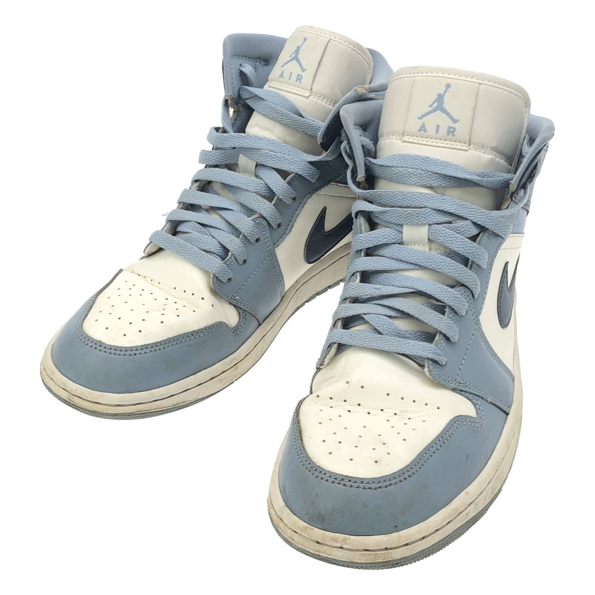 NIKE ナイキ WMNS AIR JORDAN 1 MID SAIL/DIFFUSED BLUE-BLUE GREY