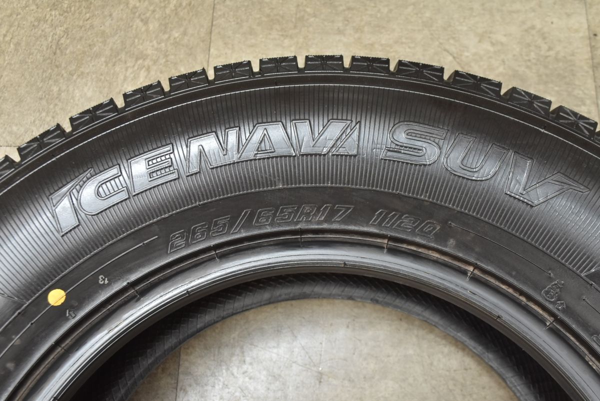 未走行 超バリ溝 スタッドレス】グッドイヤー アイスナビ SUV 265 