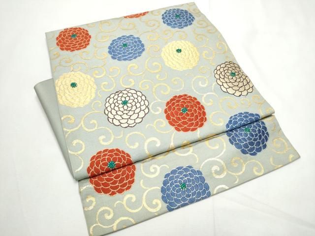 平和屋着物○つけ帯 唐織 菊唐草文 金糸 正絹 逸品 CABE8594hy - メルカリ