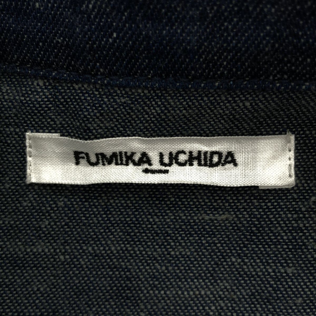 FUMIKA UCHIDA フミカウチダ NEPPED DENIM ZIPUP BLOUSON ネップデニム