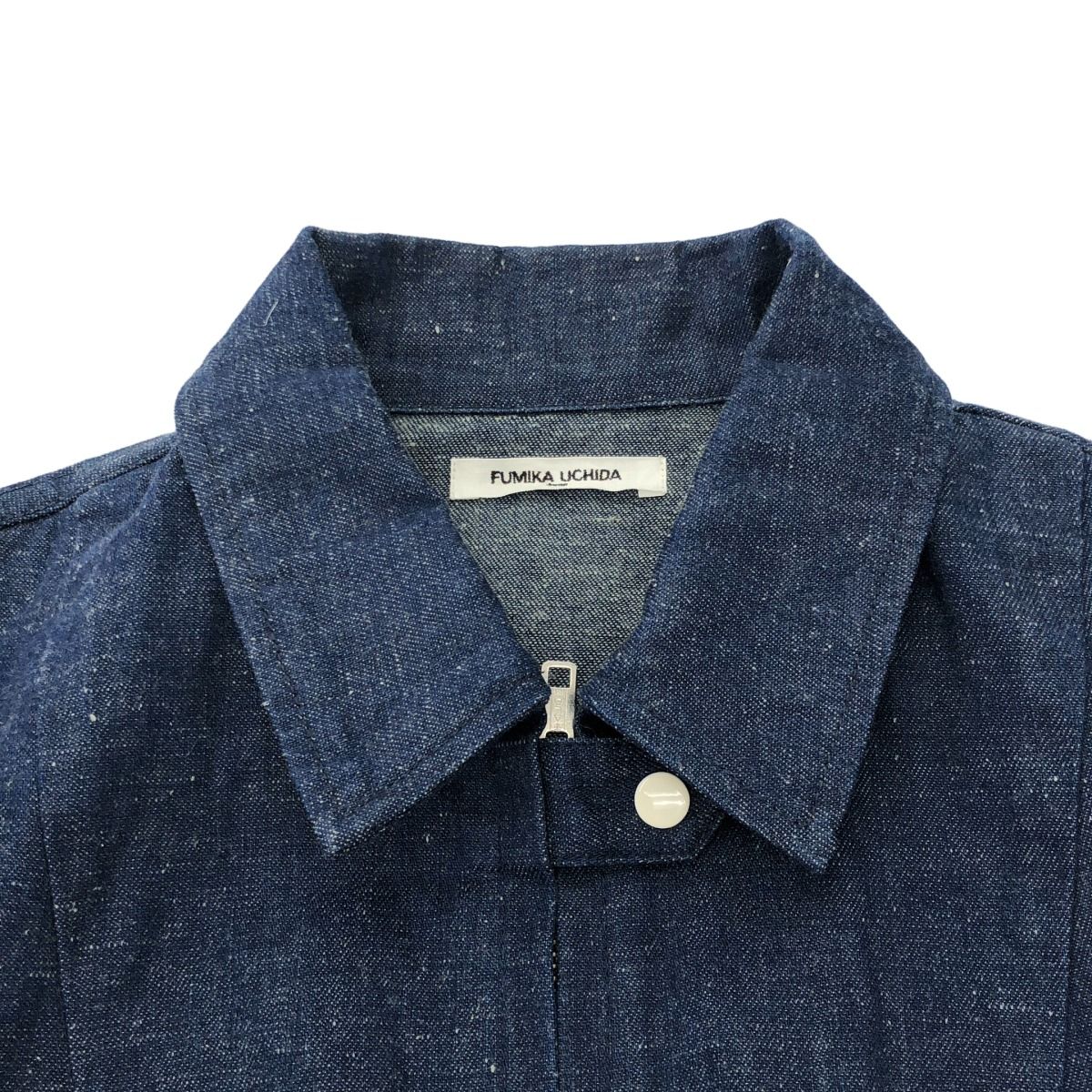 FUMIKA UCHIDA NEPPED DENIM ZIPUP BLOUSON 【公式通販】