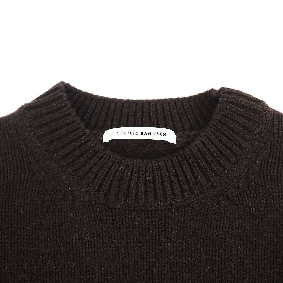 CECILIE BAHNSEN セシリーバンセン 25AW BERA JUMPER RECYCLED CASHMERE ニットトップス BLM-55090-B ブラウン S BERA | JUMPER RECYCLED CASHMERE BROWN
