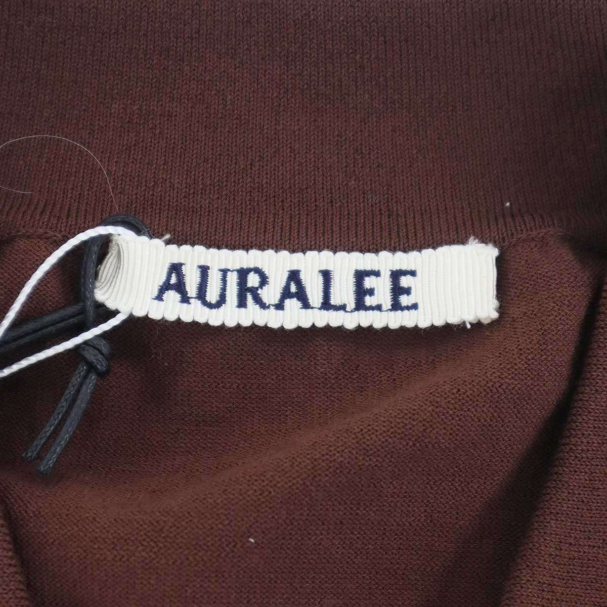 AURALEE オーラリー 25SS SUPER HIGH GAUGE COTTON KNIT POLO ショート