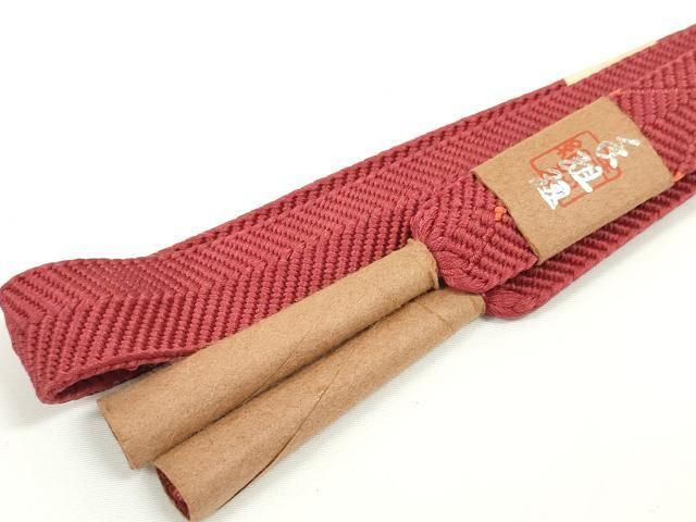 平和屋着物●和装小物　帯締め・帯揚げセット　舞蝶文　手組紐　笹浪組　逸品　未使用　DABD7632zzz 平和屋着物○和装小物 帯締め・帯揚げセット 舞蝶文 手組紐 笹浪組