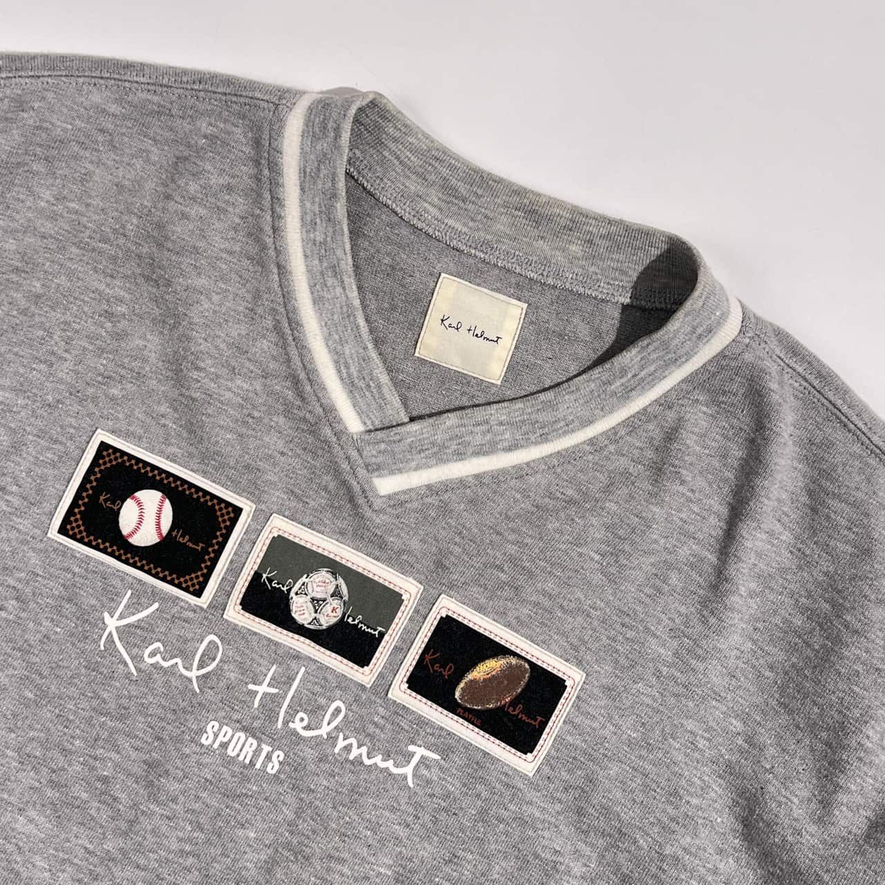 Karl Helmut カールヘルム SPORTS スポーツパッチ Vネック 半袖 