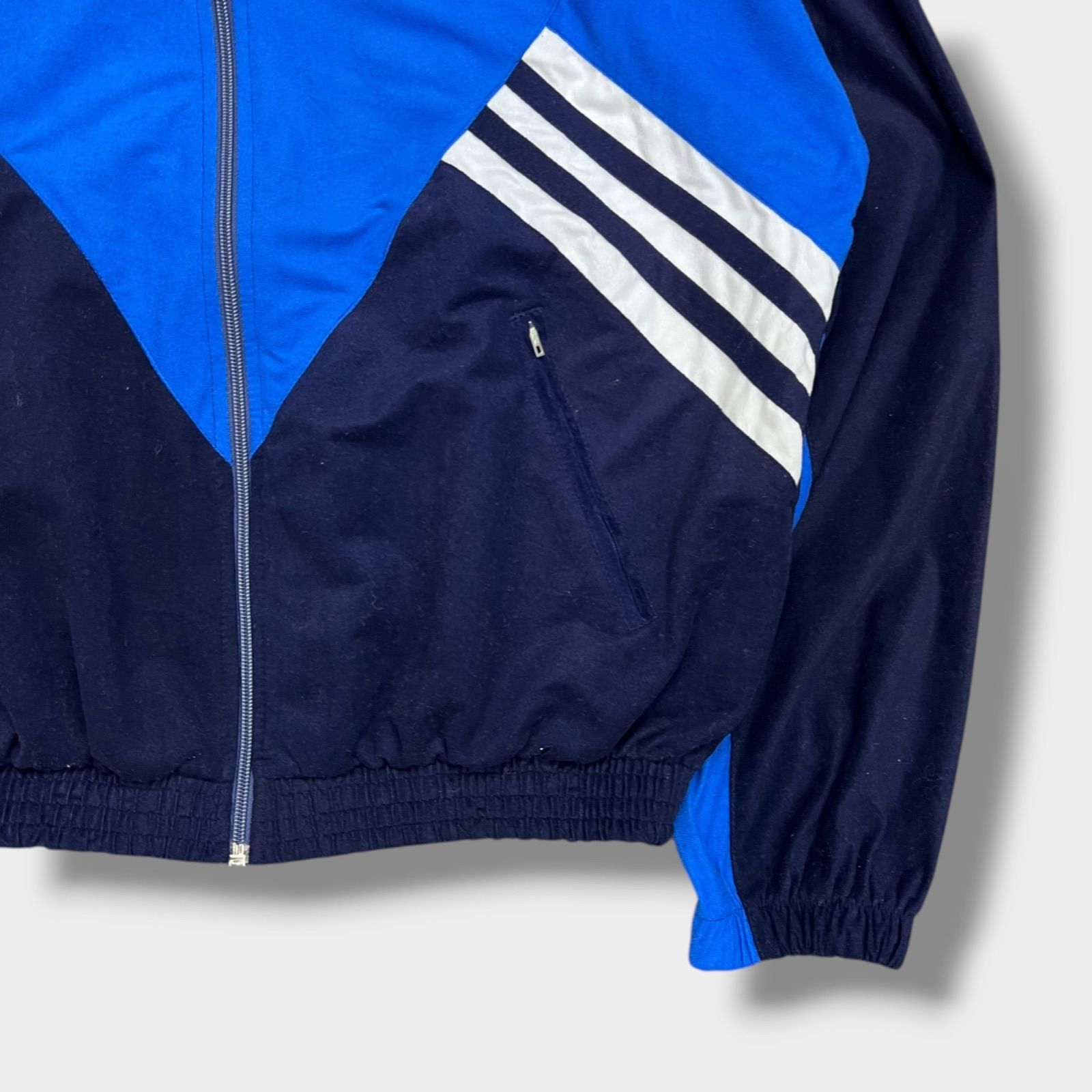 Adidas 90s ベロア トラックジャケット サテン 銀タグ トレフォイル 