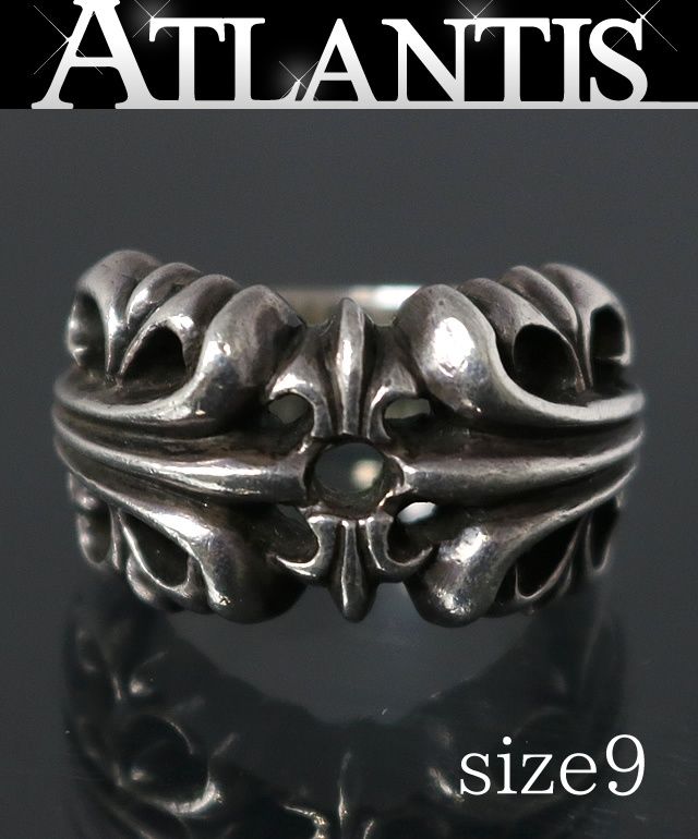CHROME HEARTS 銀座店 クロムハーツ K&T リング 指輪 メンズ シルバー SV925 約9号 102822 CHROME HEARTS 銀座店 クロムハーツ K&T リング 指輪 メンズ シルバー