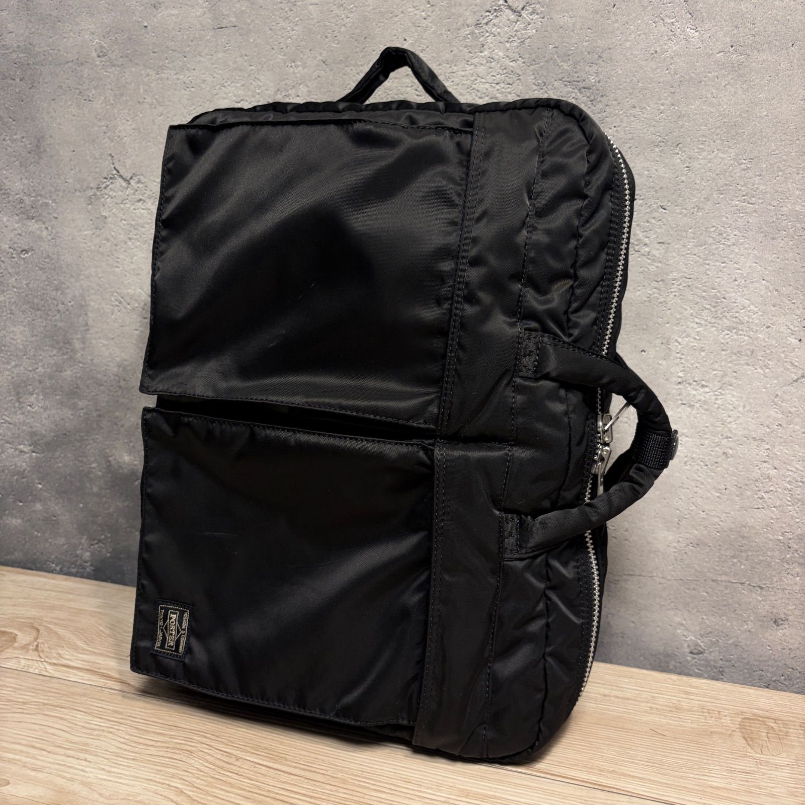 PORTER タンカー 3WAY ビジネスバッグ ブラック リュック A↑-820 