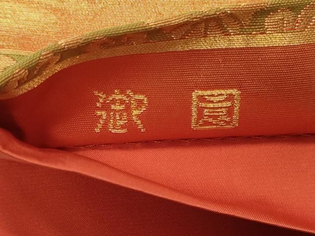 平和屋着物◎六通柄袋帯 名物裂霞苑文 金糸 正絹 逸品 CABE8155oy