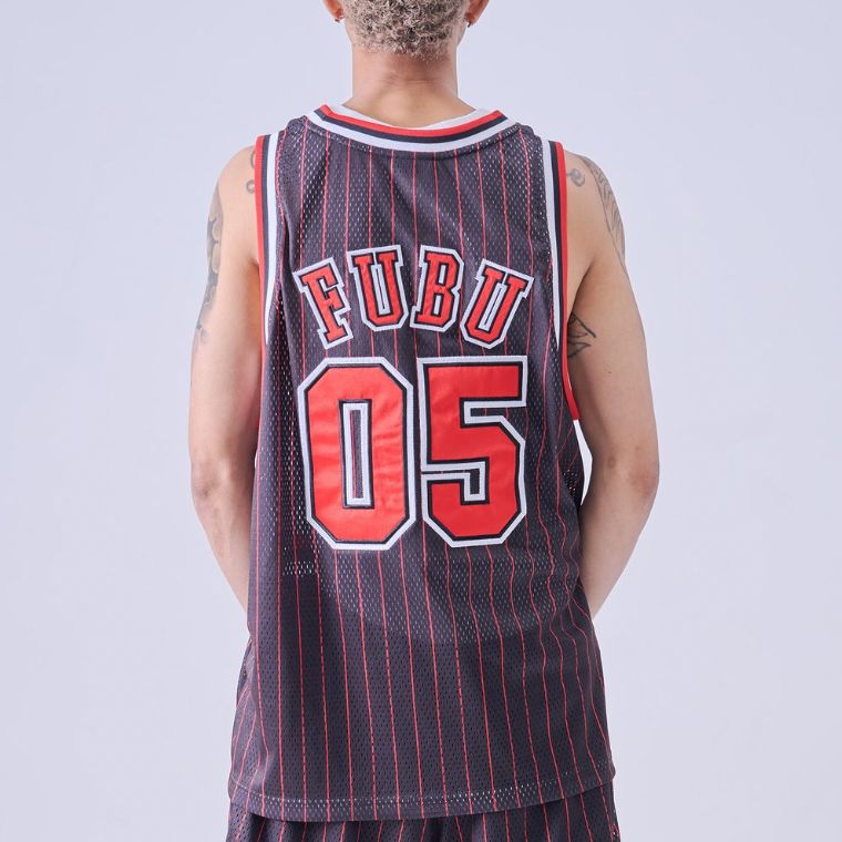 新作】【FUBU／フブ・バスケットボールタンクトップ（ブラック