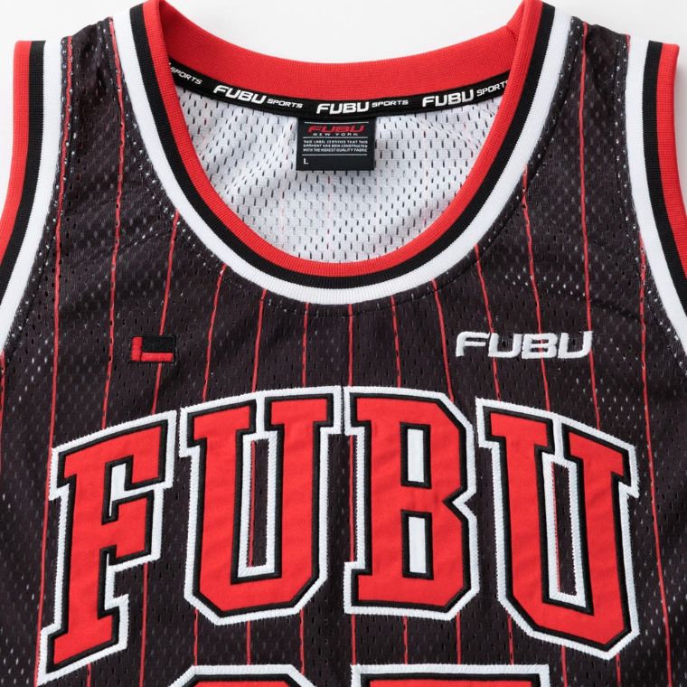 新作】【FUBU／フブ・バスケットボールタンクトップ（ブラック