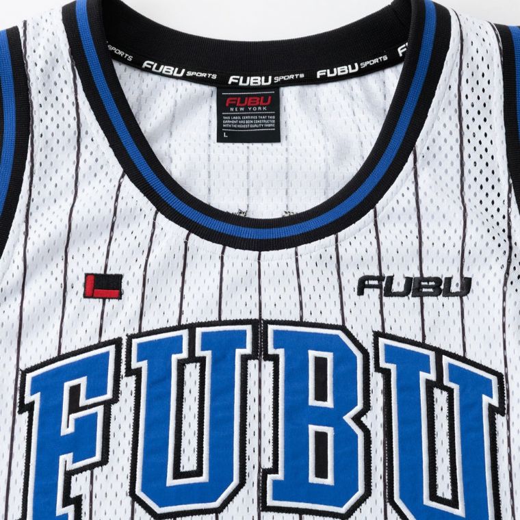 新作】【FUBU／フブ・バスケットボールタンクトップ（ホワイト