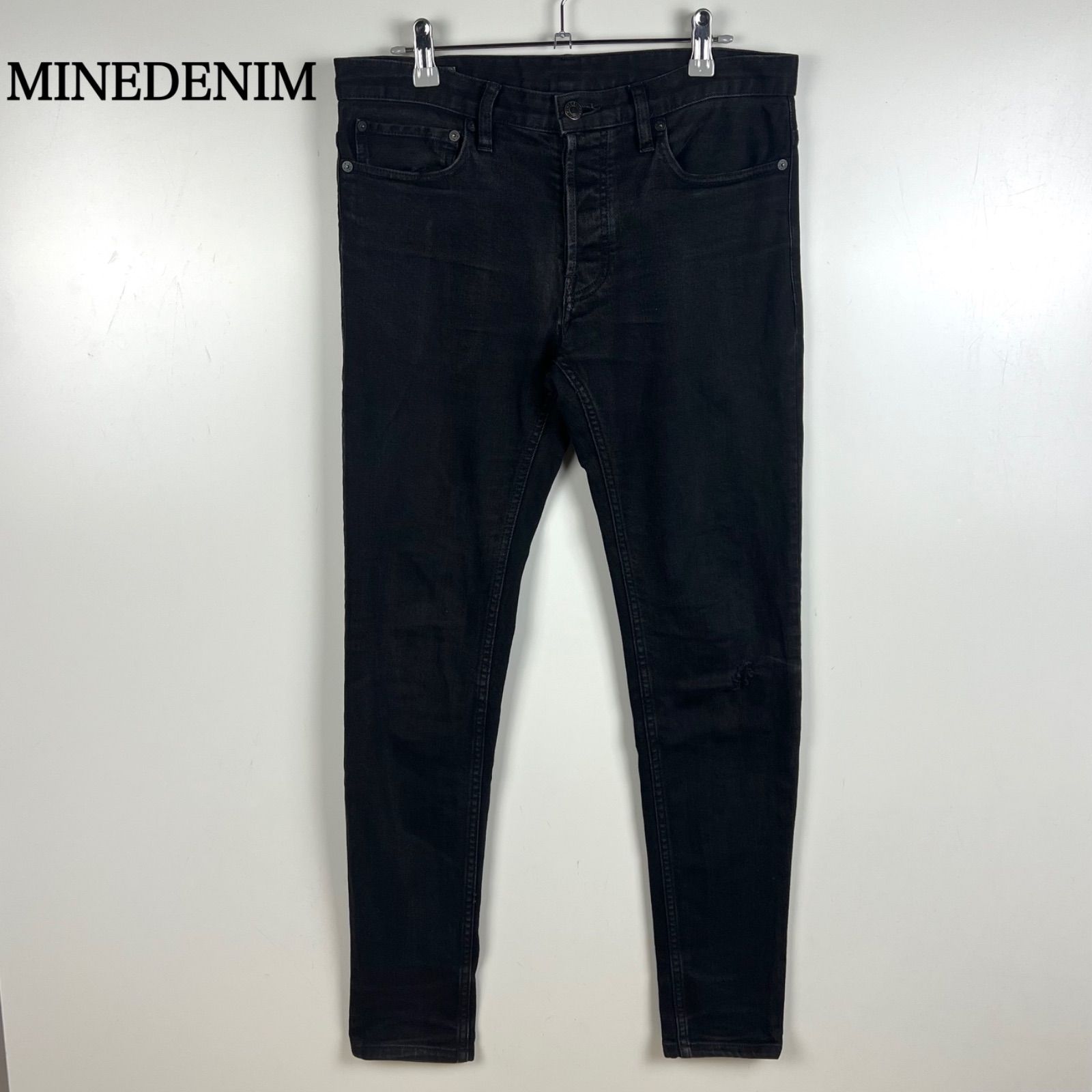 MINEDENIM S.SLIM skinny denim pants 9 XL FPK-107N-99-322-7 マイン 