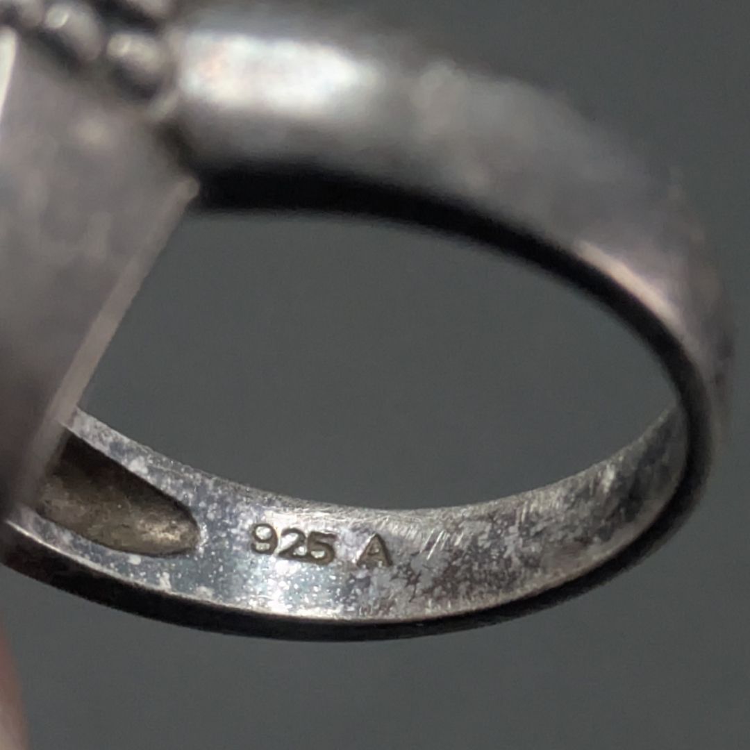 【大粒】ヴィンテージ マベパール リング 13号 STERLING刻印 シルバー 大粒】ヴィンテージ マベパール リング 13号 STERLING刻印 シルバー