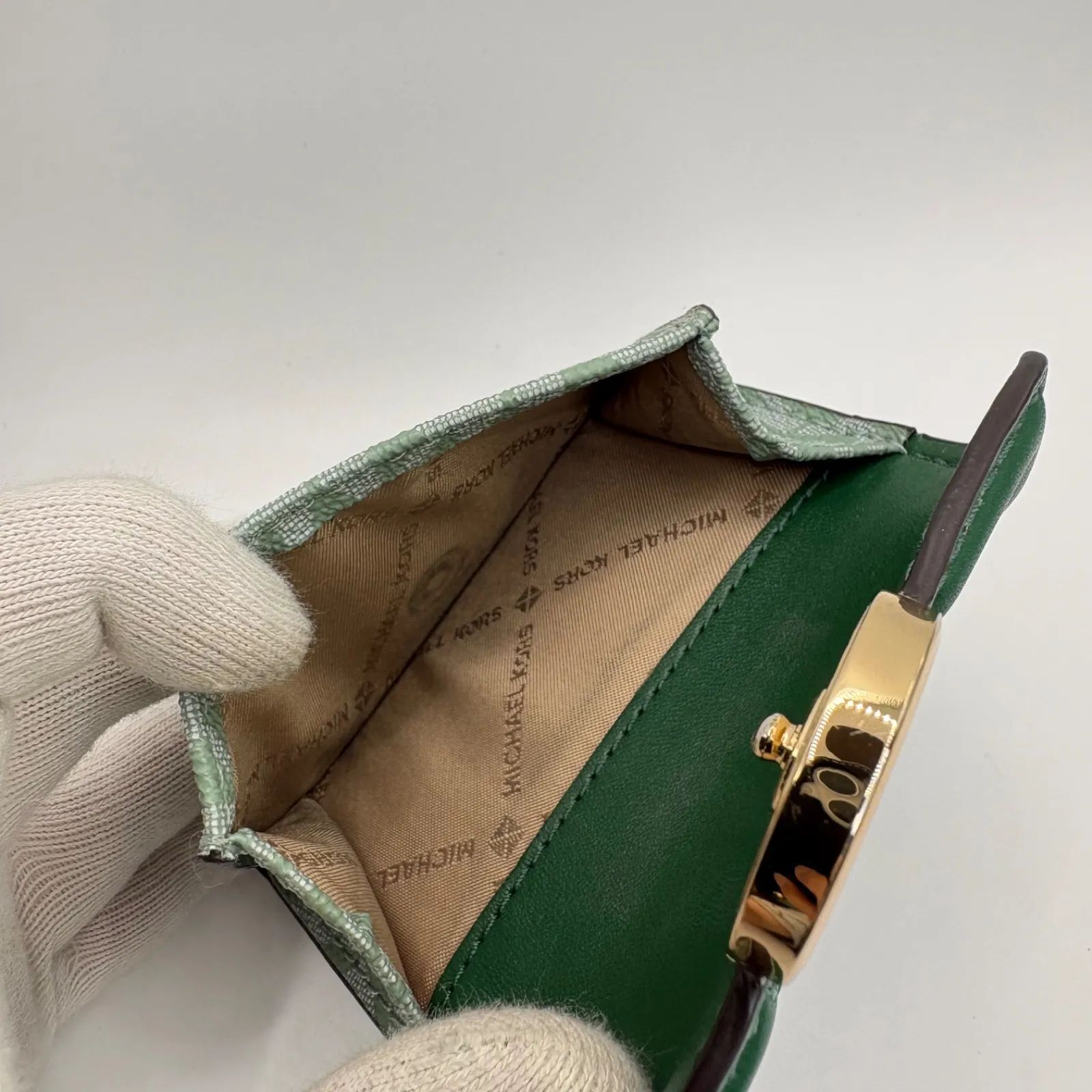 MICHAEL KORS マイケルコース 三つ折り財布 MK総柄 コンパクト 