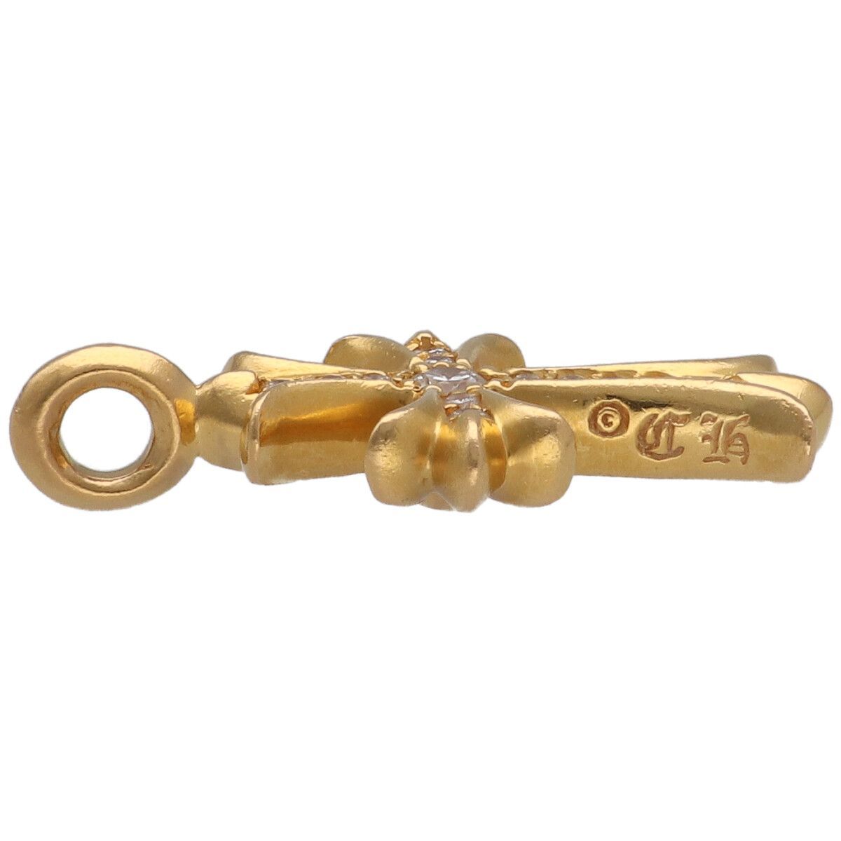 【中古】 CHROME HEARTS クロムハーツ タイニーファットクロスチャーム 22K パヴェダイヤ ネックレス ペンダント メンズ レディース 26009899 AO 中古】 CHROME HEARTS クロムハーツ タイニーファットクロスチャーム