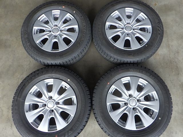 2410-293 社外 アルミホイール＆スタッドレスタイヤ 175/70R14 2020年 