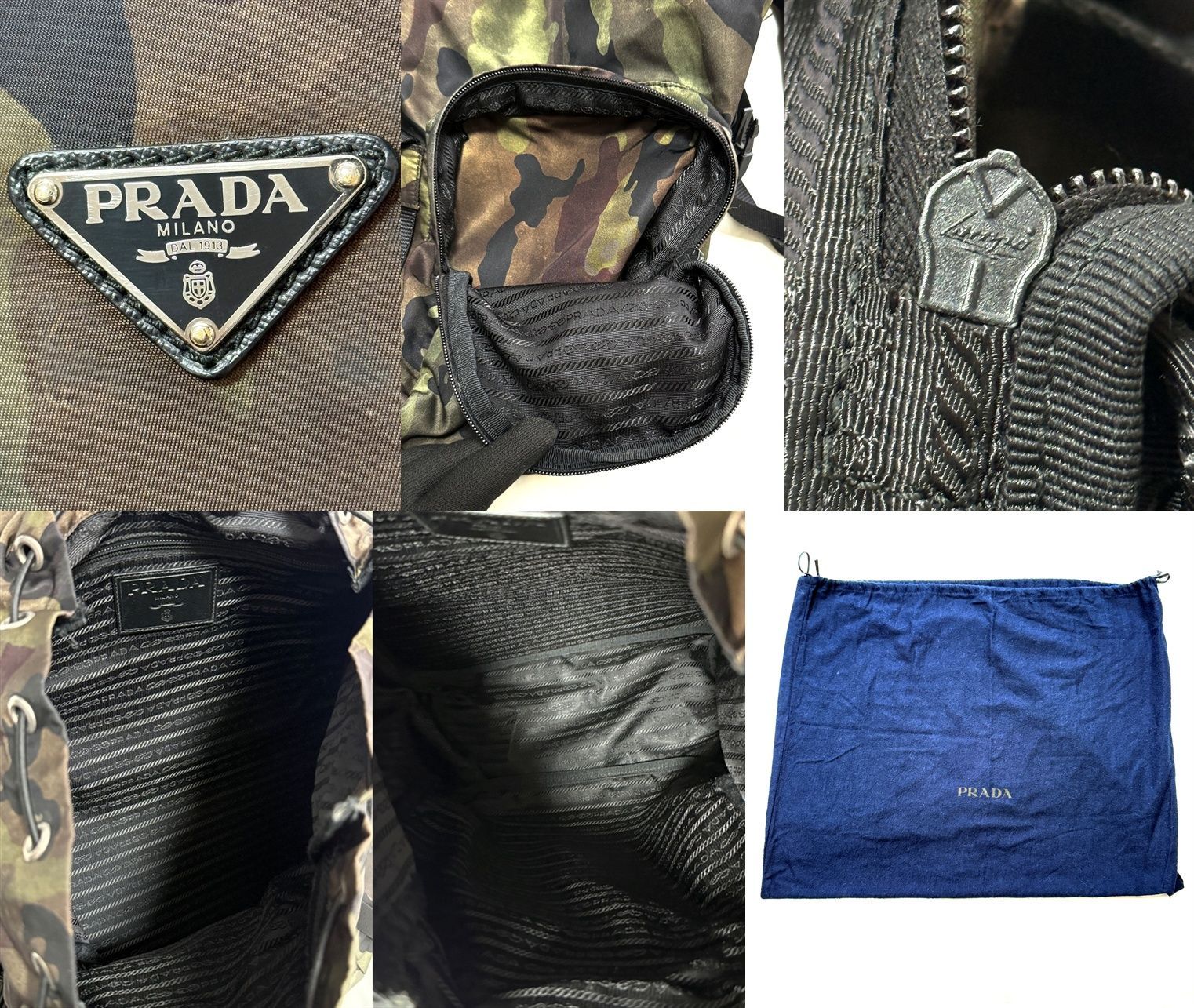 ギャラ付き プラダ ワンショルダーバッグ ナイロン×レザー 美品 PRADA