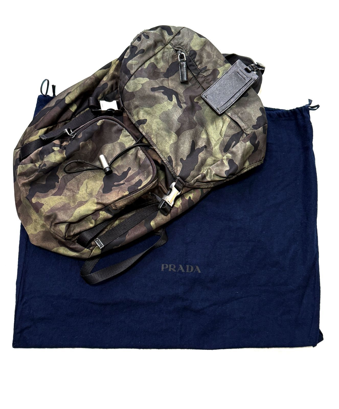 プラダPRADA ナイロン バックパック カモフラ柄 PRADA 迷彩バックパック リュック プラダPRADA ナイロン バックパック