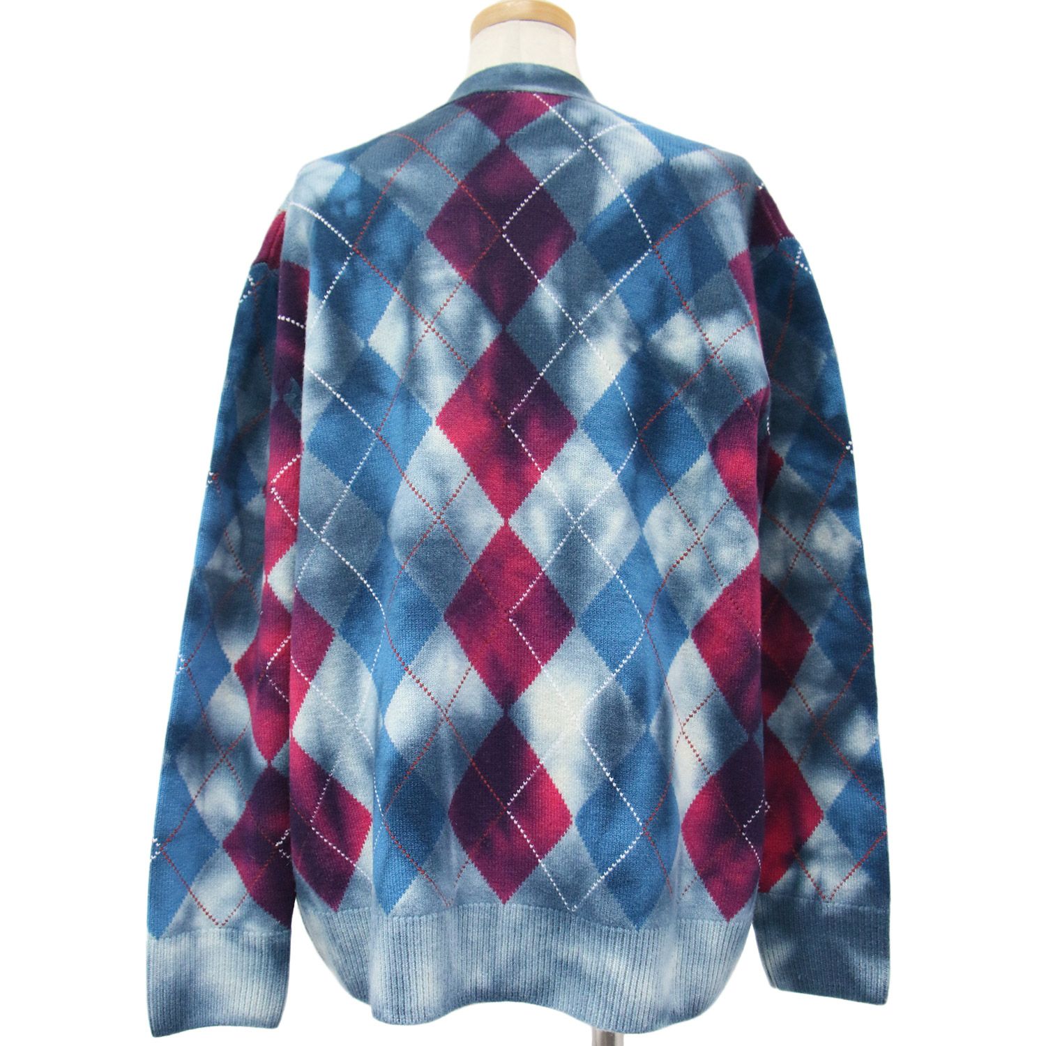 美品 DIESEL ディーゼル カーディガン ニット ウール ブルー S