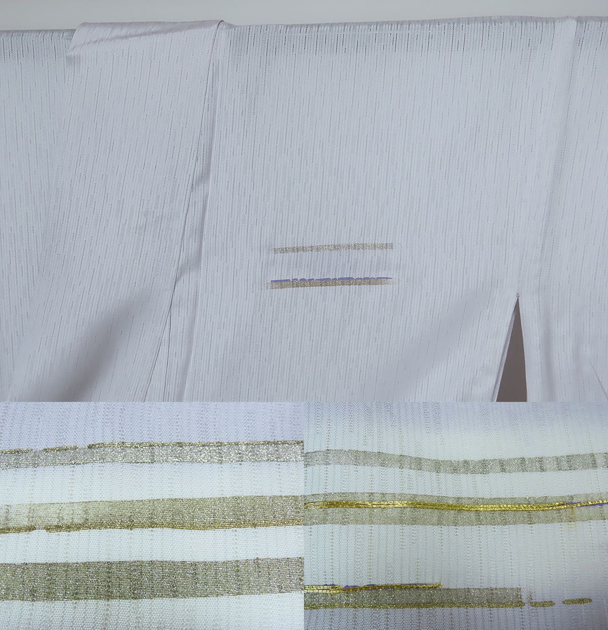 夏物　絽付下げ　正絹 　縦絽 　裄68.5　身丈173cm　新品　3500all 夏物 絽付下げ 正絹 縦絽 裄68.5cm 身丈173cm 新品 お仕立上り 3500all