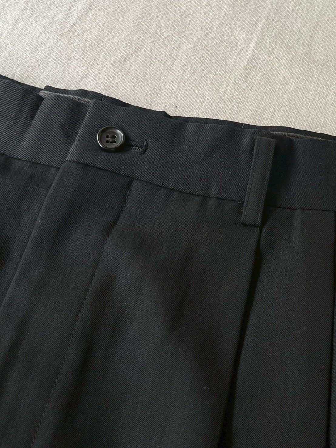 AD1998 COMME des GARCONS HOMME ウールギャバジン スラックス / S