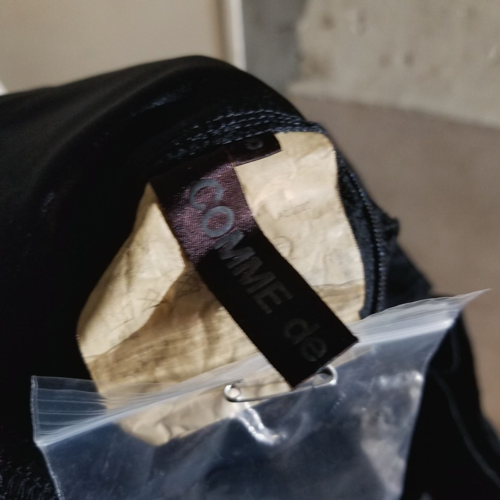 COMME des GARCONS 21ss エステルサテン プリーツビスチェ S