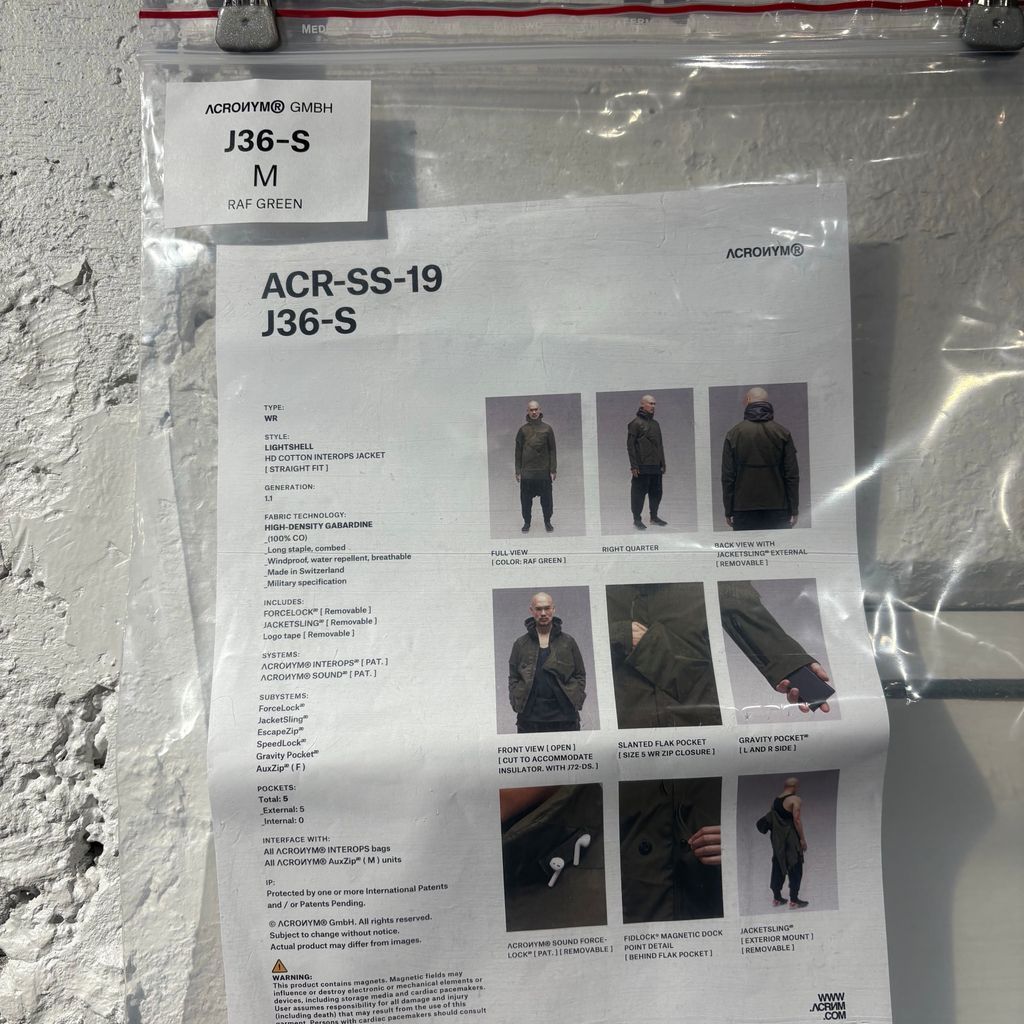 ACRONYM アクロニウム 19SS BICOLOR JACKET シェルジャケット J36-S