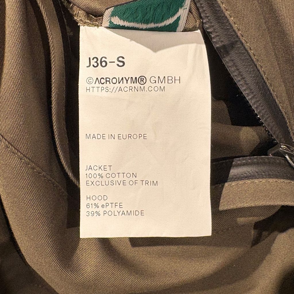 ACRONYM アクロニウム 19SS BICOLOR JACKET シェルジャケット J36-S