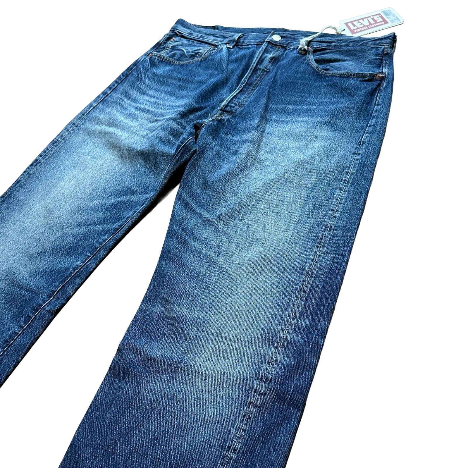 Levi’s 501xx 1955 w36 L34 日本製 big E 未使用 LEVI'S 501XX 1955年モデル LVC W36 日本製 BIG-E 赤耳 インディゴ
