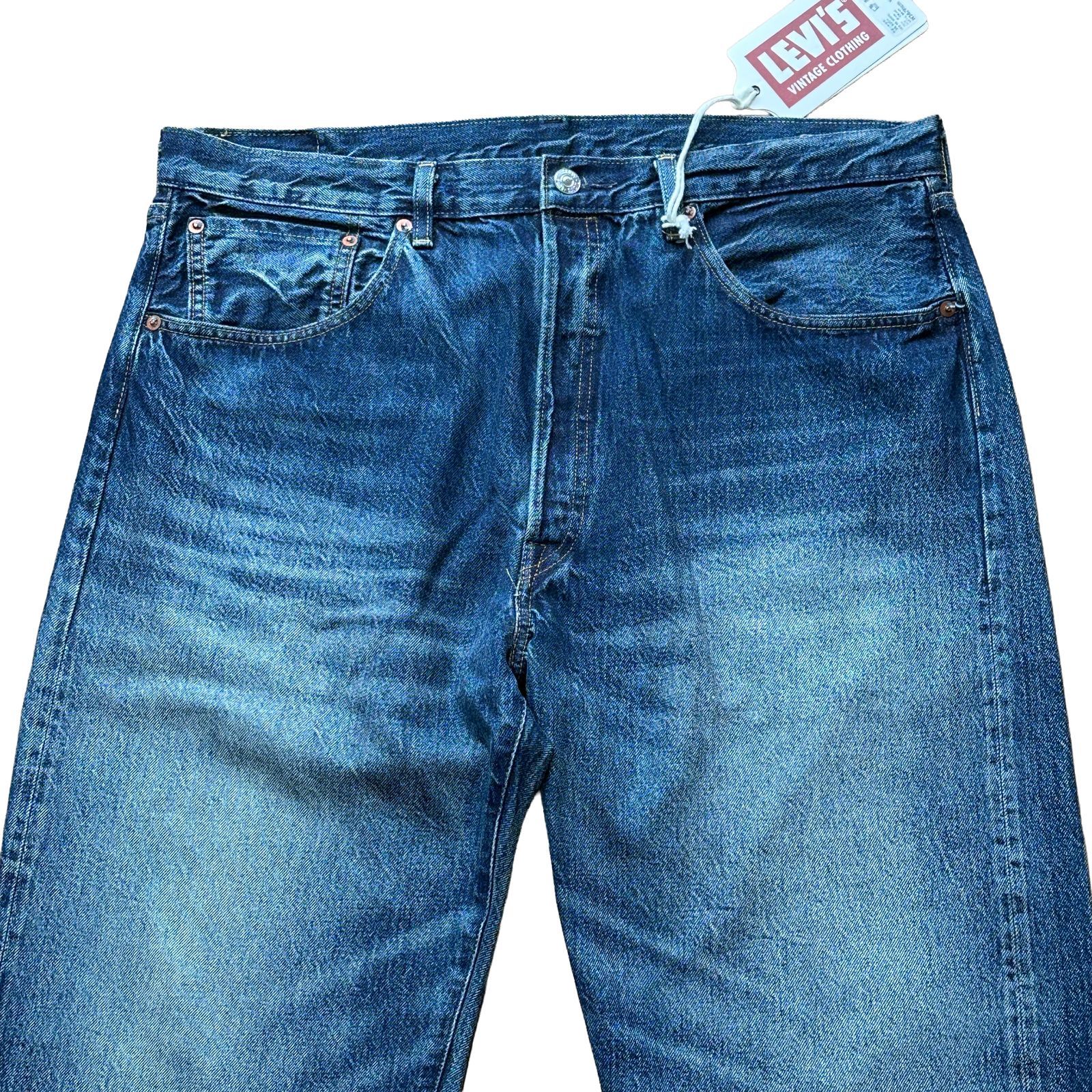 Levi’s 501xx 1955 w36 L34 日本製 big E 未使用 LEVI'S 501XX 1955年モデル LVC W36 日本製 BIG-E 赤耳 インディゴ
