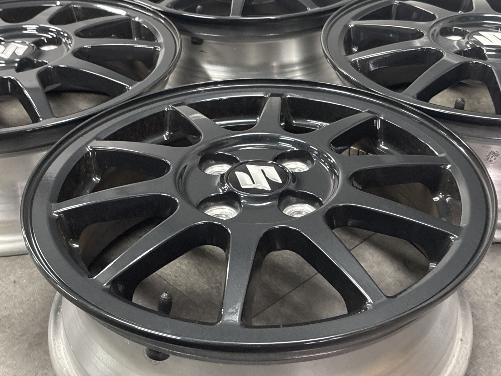 新車外し品 美品】スズキ アルト ワークス 純正 15in 5J +45 PCD100