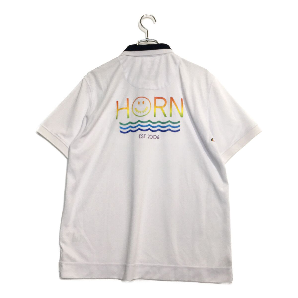 中古 メンズ ホーンガーメント HORN GARMENT 半袖ポロシャツ XL 白