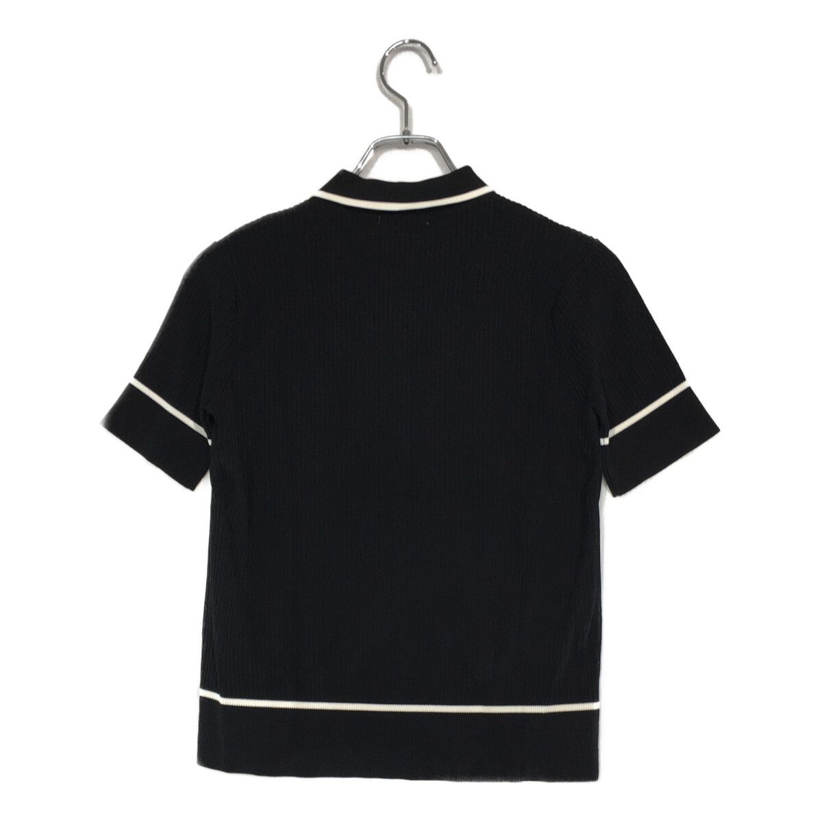Heal Creek - coco 未使用品 ヒールクリーク HEAL CREEK レディース 半袖ポロシャツ 40(M) 黒 ブラック サマーニット 未使用品 レディース ヒールクリーク HEAL CREEK 半袖ポロシャツ 40(M