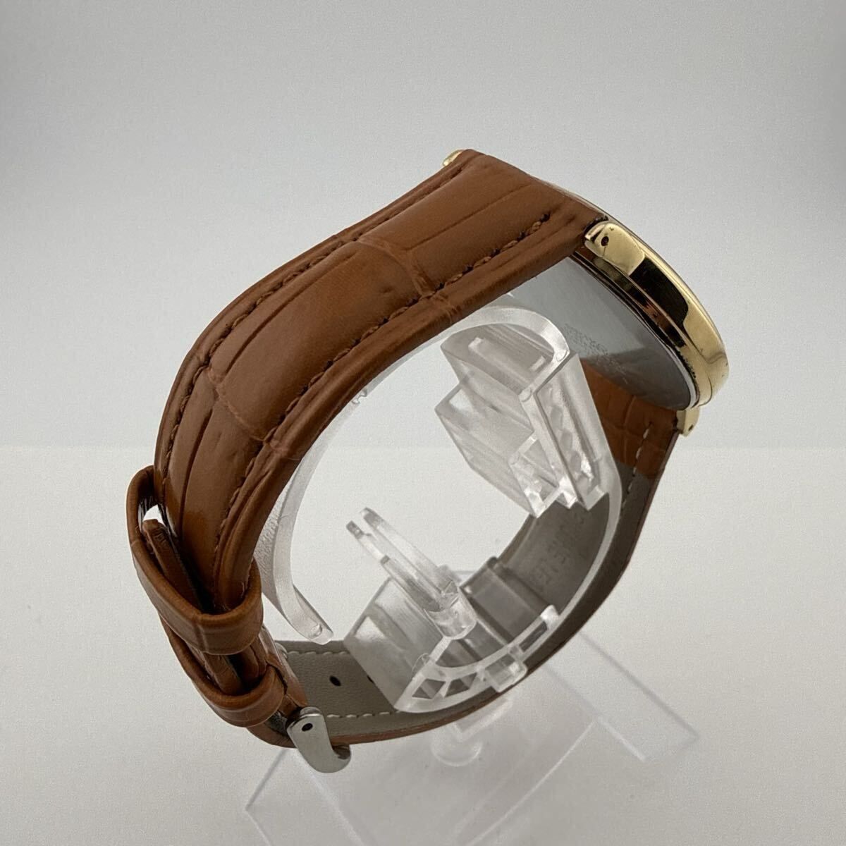 SEIKO 7N01-8A10 セイコー クオーツ ゴールド文字盤メンズ腕時計 不 