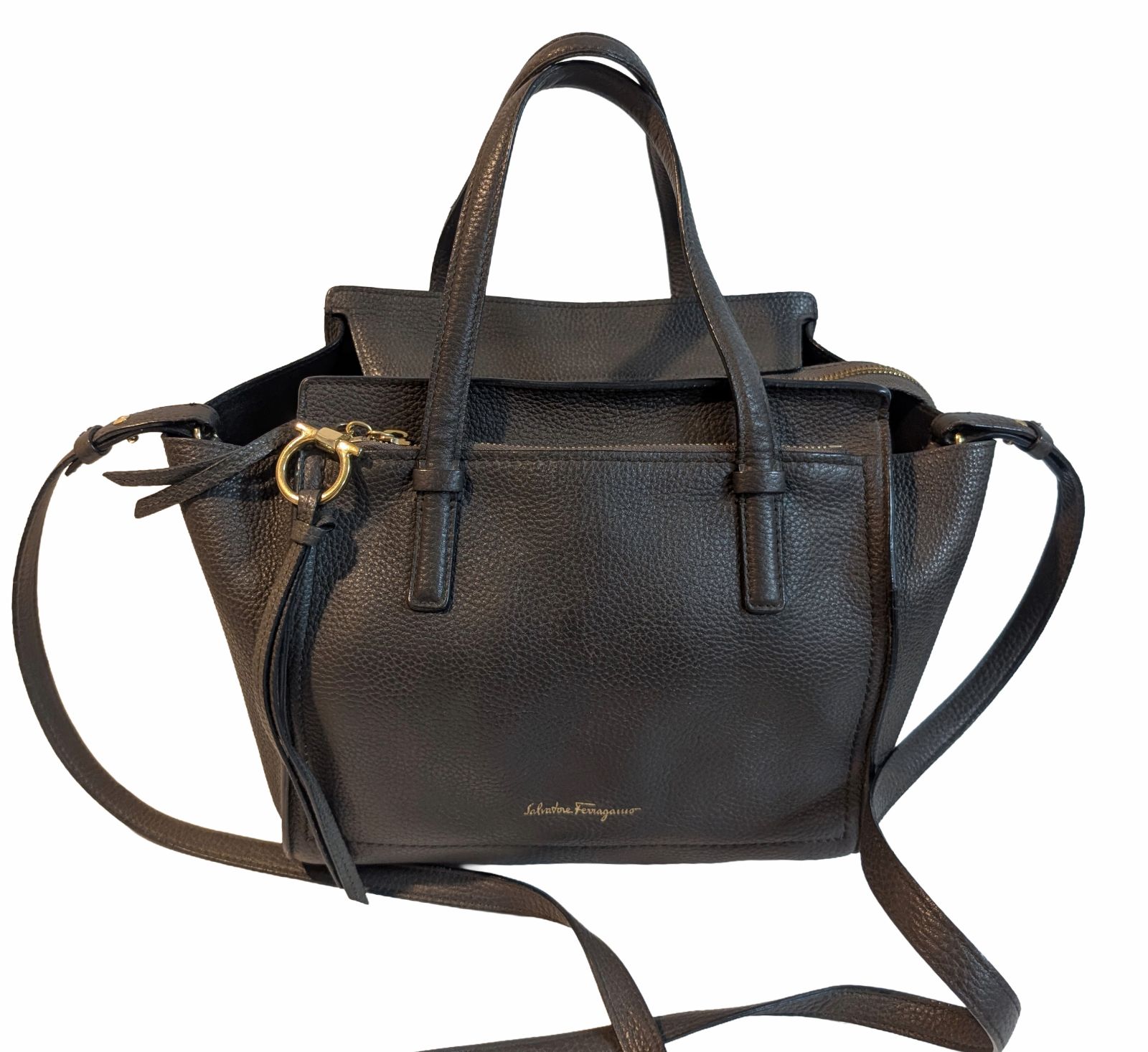 レディース 美品 サルヴァトーレフェラガモ ヴァラ リボン レザー 2WAY 