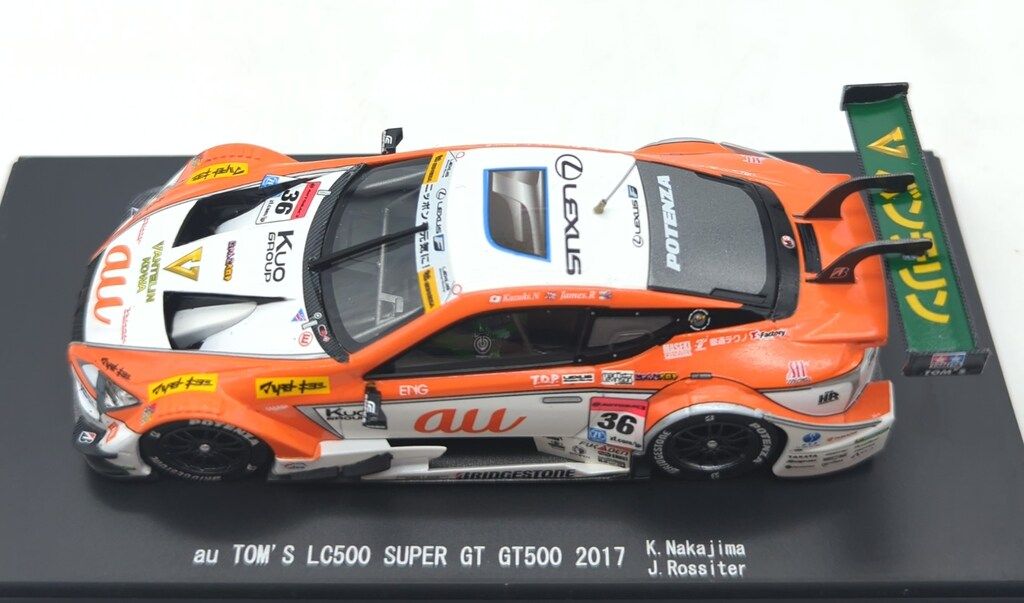 1/43 EBBRO SHOP限定 au TOM'S LC500 2017 MMP 1/43 EBBRO SUPER GT 2017 SERIES au TOM'S LC500 SUPER GT GT500