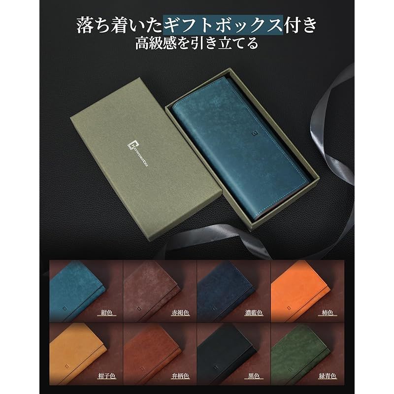 新品】 [Kawaoto] 財布 メンズ 長財布 本革 プエブロレザー 大容量