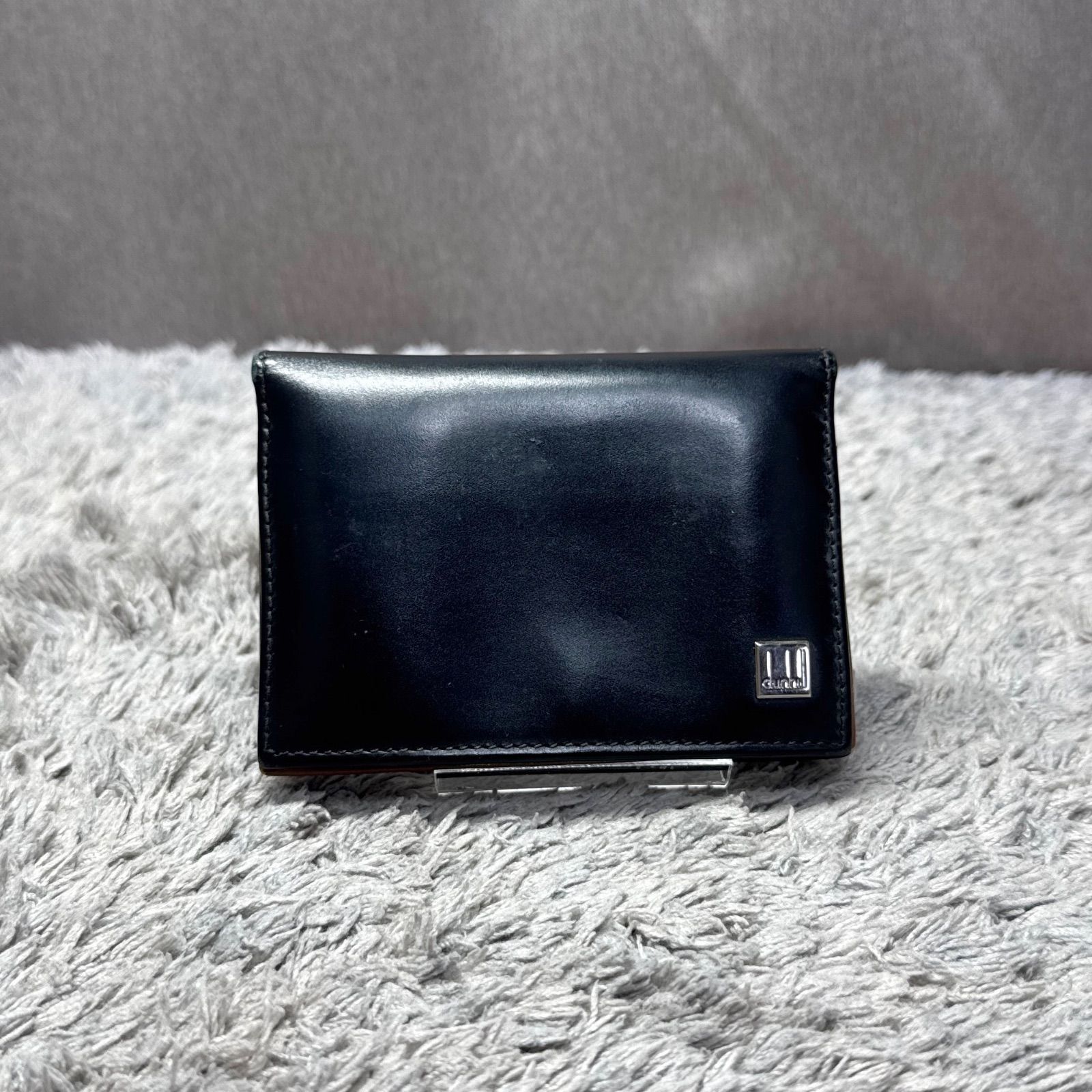 dunhill ダンヒル 名刺入れ カードケース レザー ブラック - メルカリ