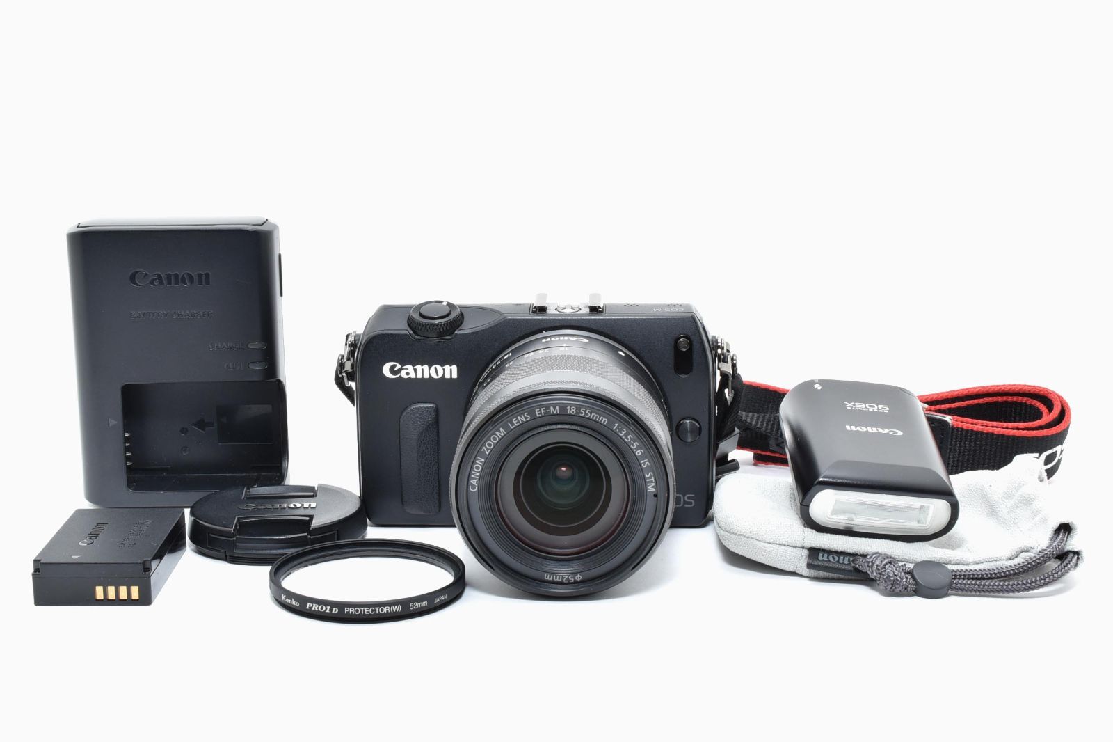 並品] Canon EOS M EF-M 18-55mm F3.5-5.6 IS STM ミラーレスカメラ 