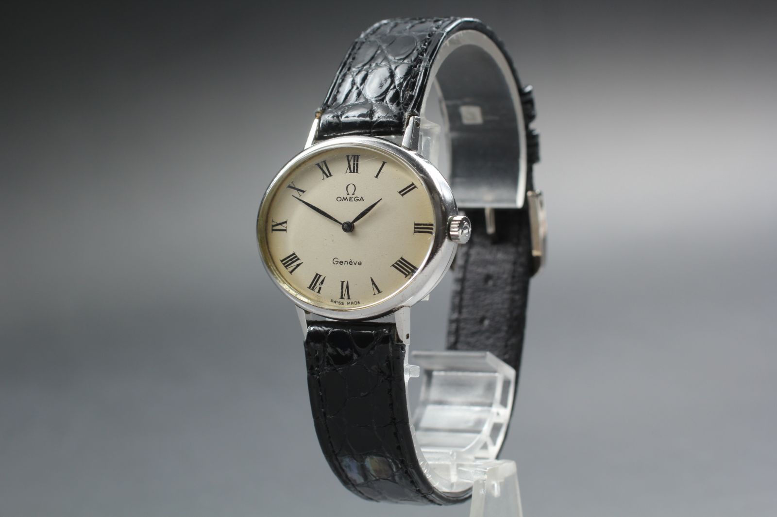 OMEGA ジュネーブ 手巻き メンズ 32mm ホワイト 稼働 要メンテ OMEGA ジュネーブ 手巻き メンズ 32mm ホワイト 稼働 要メンテ