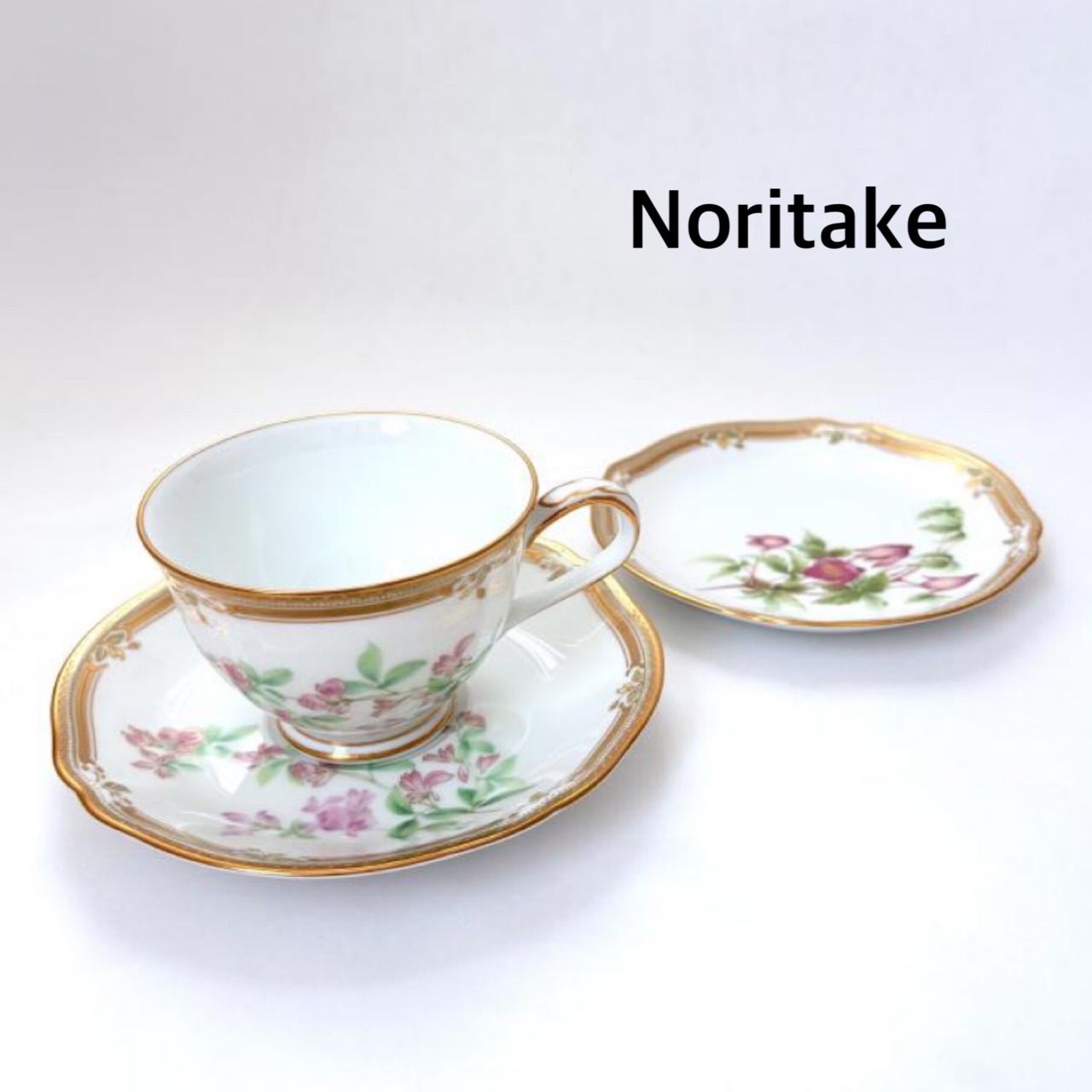 Noritake ノリタケ カップ＆ソーサー ＋ ケーキプレート SET 食器 送料 