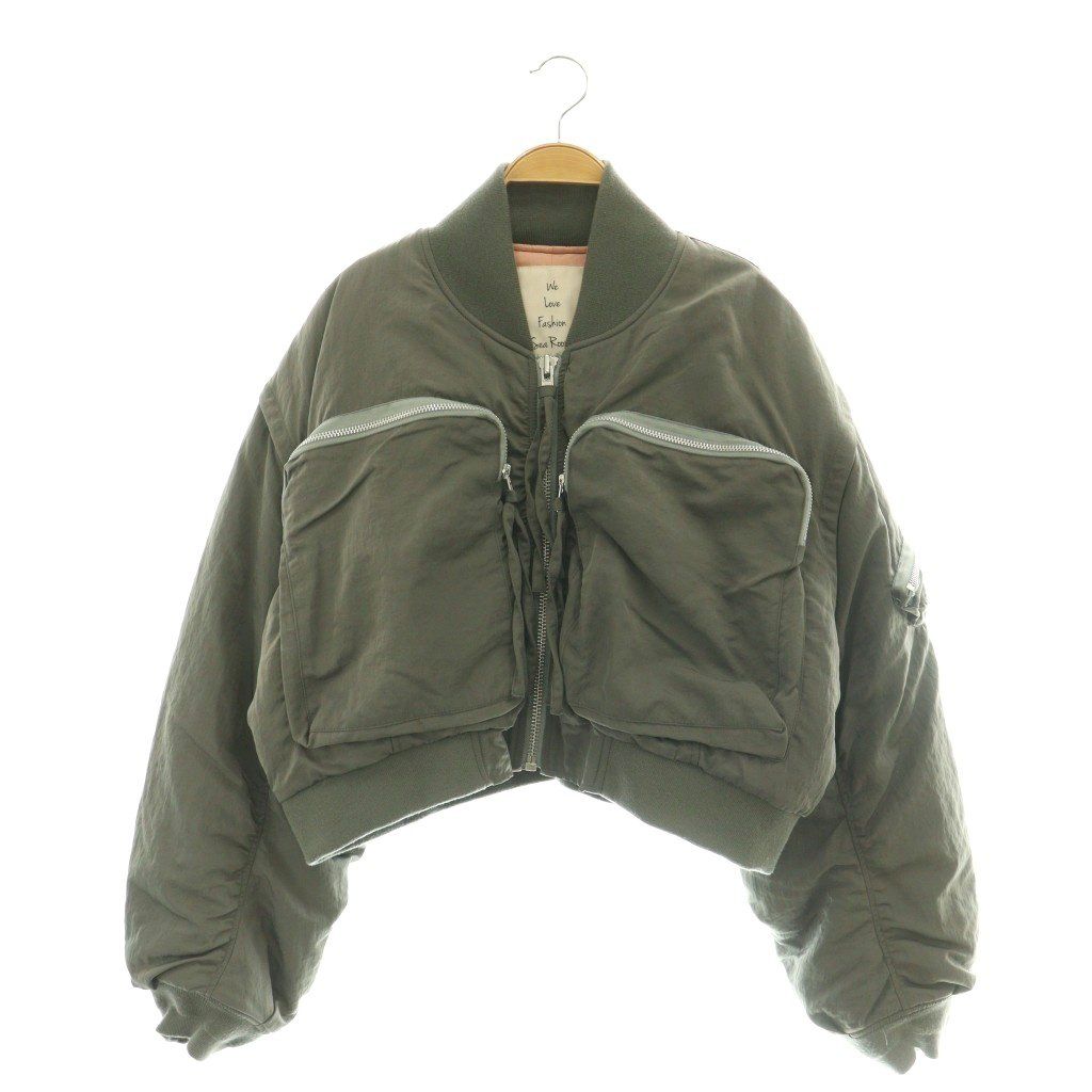 美品2Pocketショート MA-1 searoomlynn ブラック シールーム・リン Sea Room lynn 2PocketショートMA-1ジャケット
