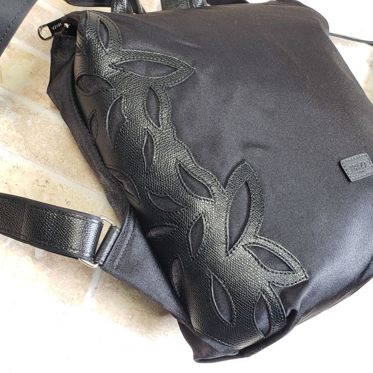 美品 IBIZA イビザ ☆ ナイロン リュックサック 日本製 ブラック 黒