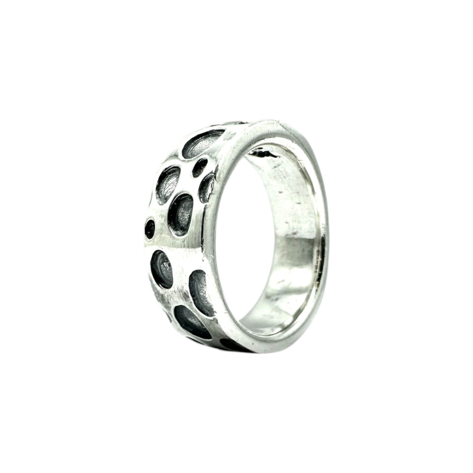ポルカドット】 水玉 Silver 925 刻印 Vintage Design Ring シルバー