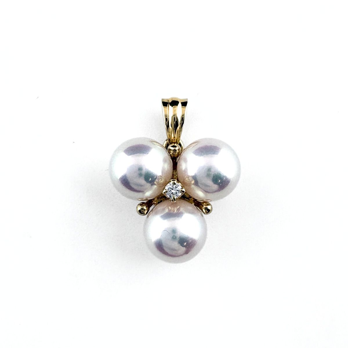 ミキモト MIKIMOTO パール ペンダントトップ YG イエローゴールド 